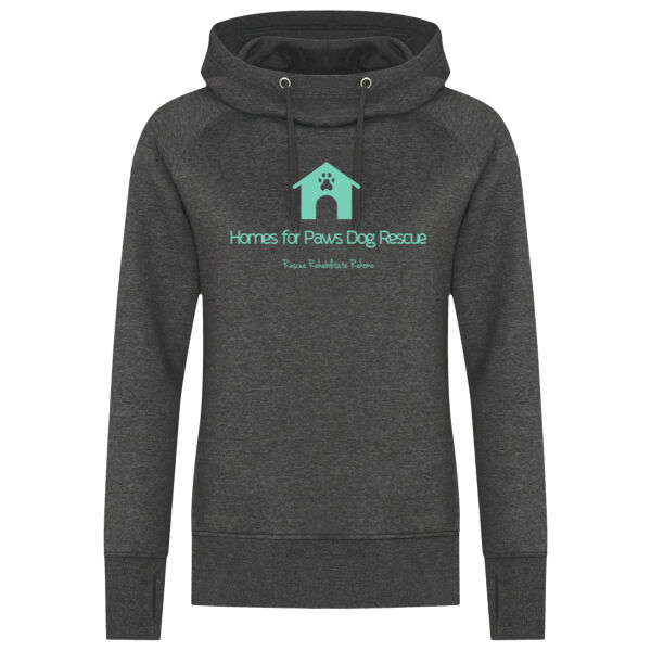 Ladies Hoodie Teal Logo Thumbnail