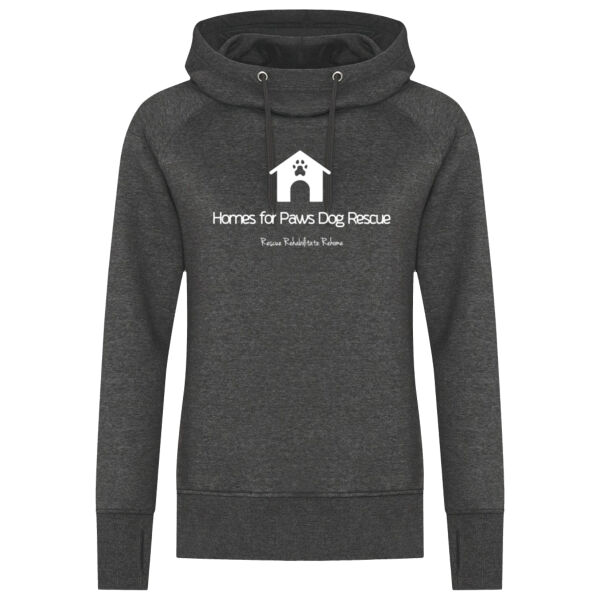 Ladies Hoodie White Logo  Thumbnail